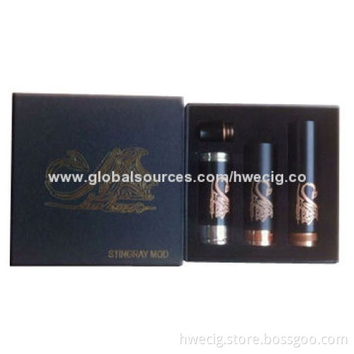 Hongwei 2014 New Arrival Best Selling Stingray Electronic Cigarettes 18650/26650 Mod, CE, RoHS Marks